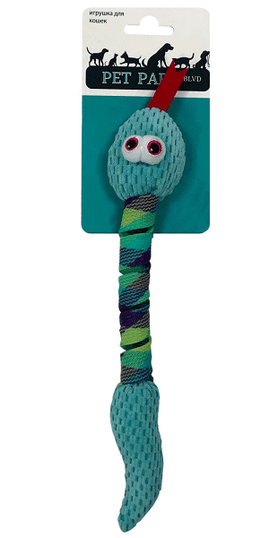 Petpark Змейка Крисмас игрушка для кошек 30 см